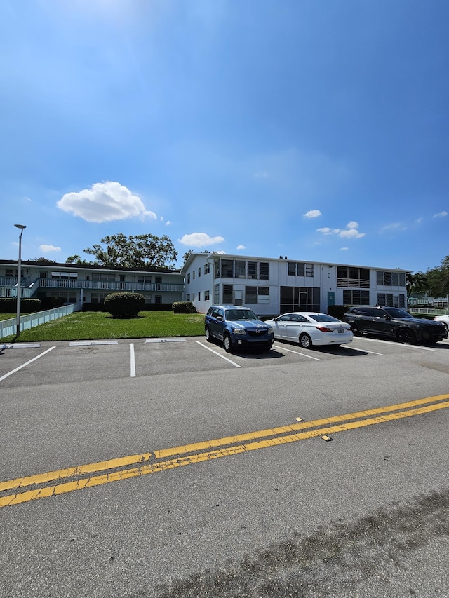 view of uncovered parking lot