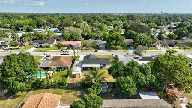 birds eye view of property featuring a residential view