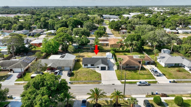birds eye view of property featuring a residential view