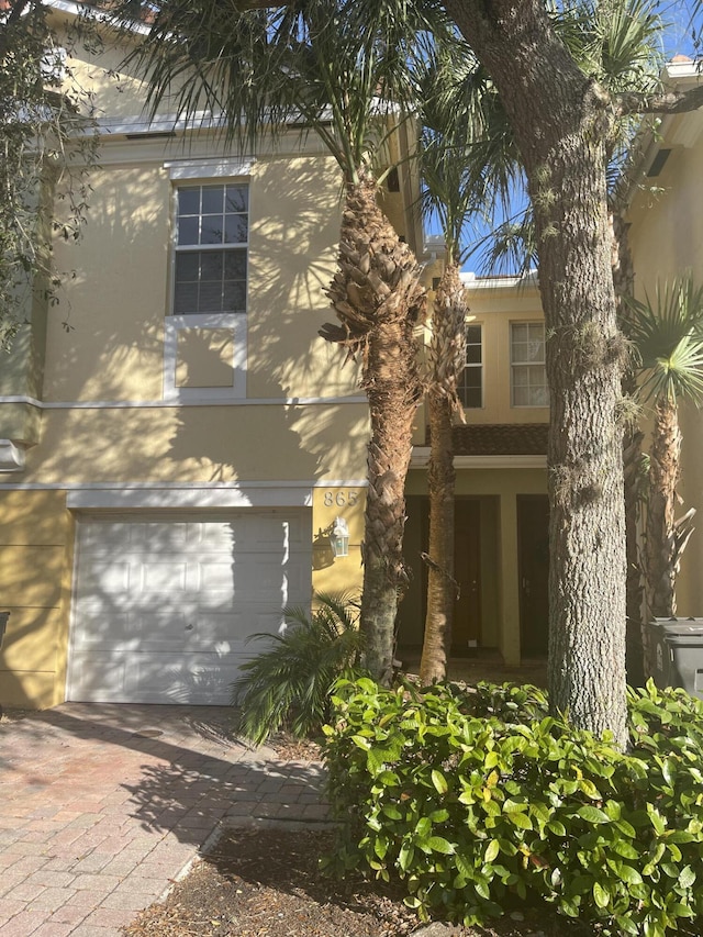 view of front of house featuring an attached garage