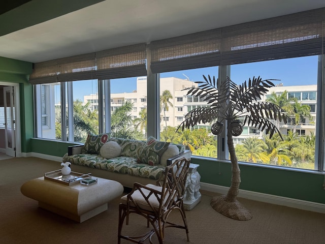 view of sunroom / solarium