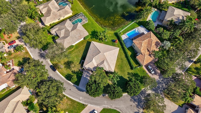 aerial view featuring a residential view