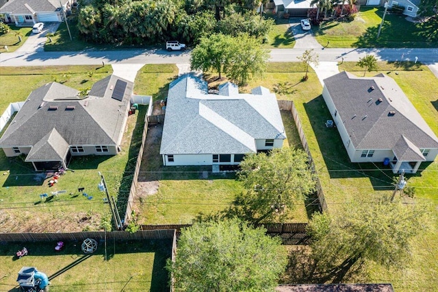 bird's eye view featuring a residential view