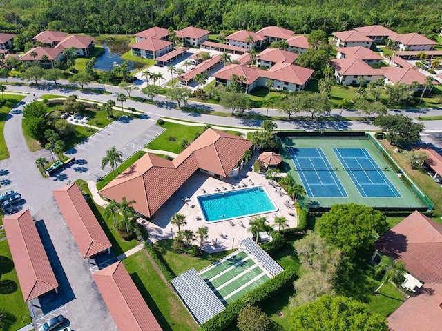 bird's eye view featuring a residential view