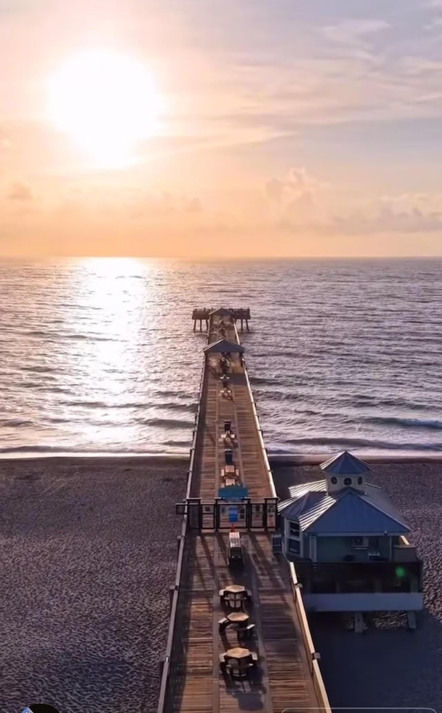 240 Celestial Way Unit 5, Juno Beach, FL 33408 - dock featuring a water view