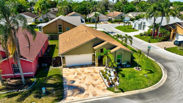 bird's eye view featuring a residential view