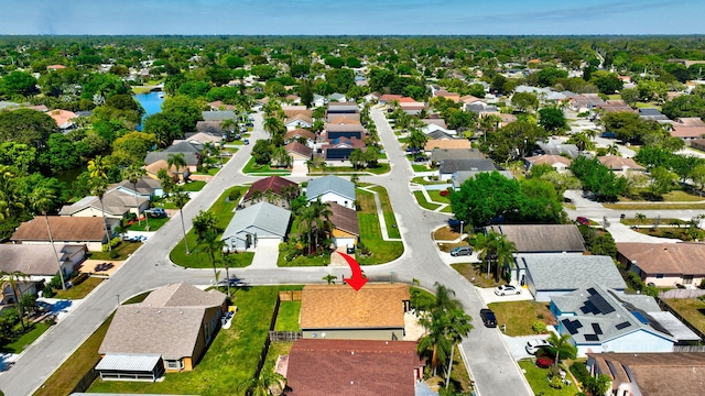 birds eye view of property featuring a residential view