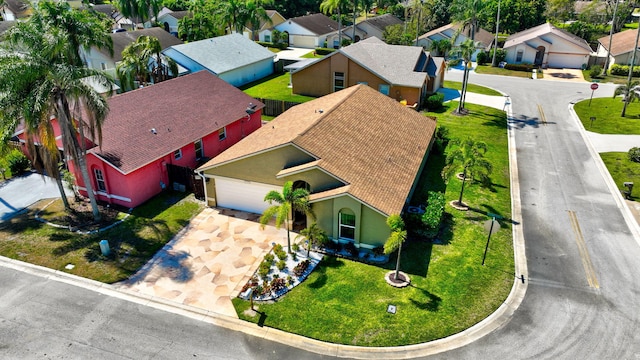 birds eye view of property featuring a residential view