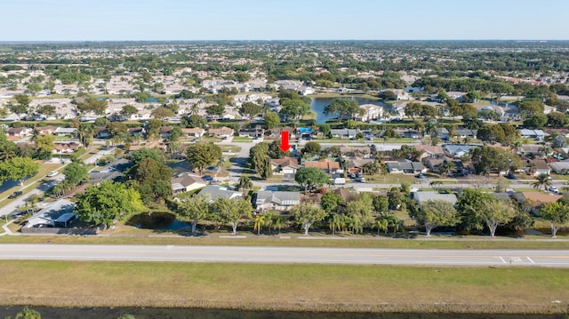 drone / aerial view with a residential view