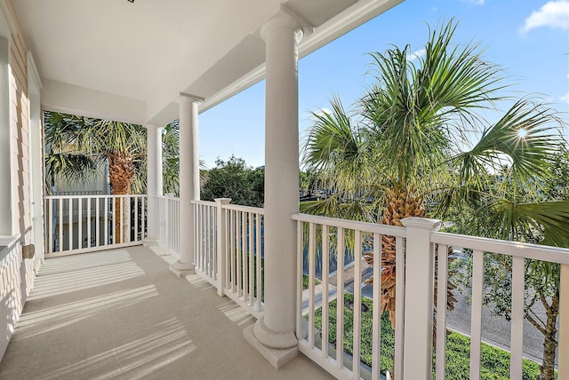 view of balcony