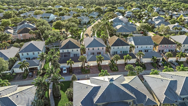 bird's eye view with a residential view