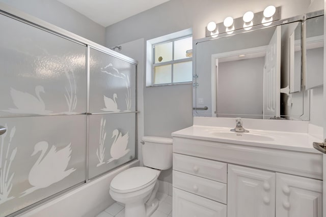 15443 Floral Club Rd, Delray Beach, FL 33484 - full bath featuring vanity, toilet, and combined bath / shower with glass door