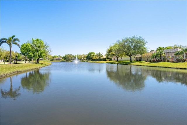 view of water feature