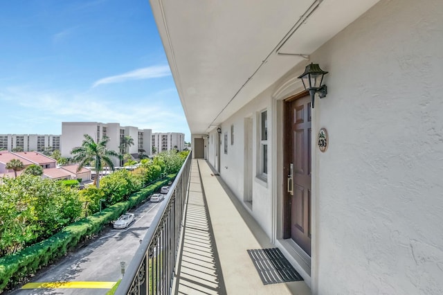 view of balcony