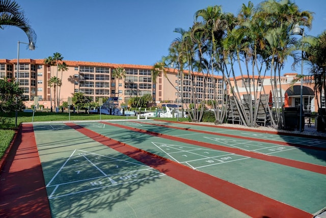 surrounding community with shuffleboard