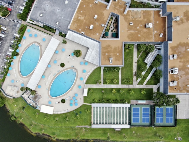 230 Normandy Ln E, Delray Beach, FL 33484 - aerial view of property's location with a pool
