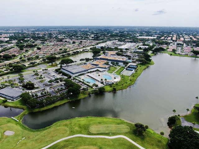 230 Normandy Ln E, Delray Beach, FL 33484 - aerial view of property and surrounding area with a large body of water and a golf club
