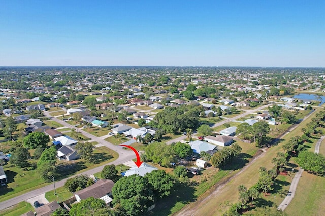 aerial view featuring a residential view