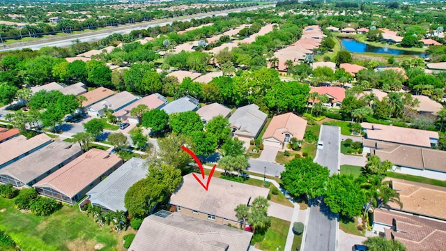 11287 Vivero Ave, Boynton Beach, FL 33437 - aerial view with a residential view