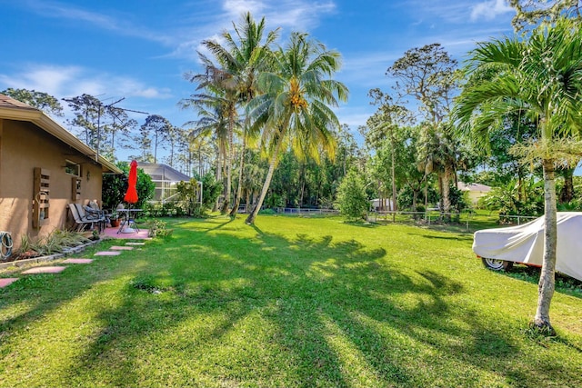 14618 66th St N, Loxahatchee, FL 33470 - view of yard with fence and a patio area