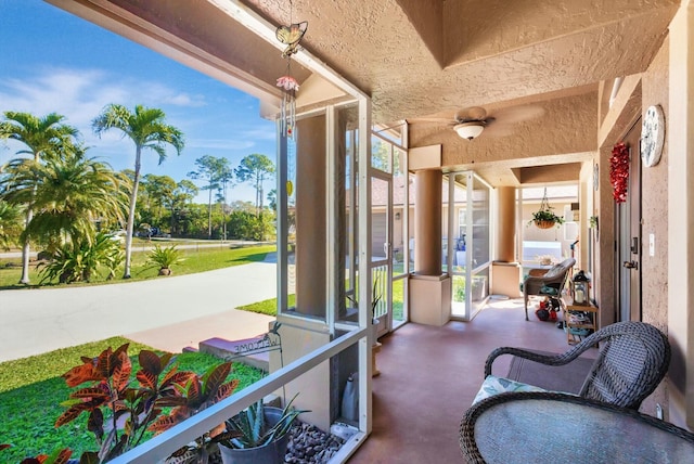 view of patio / terrace featuring french doors