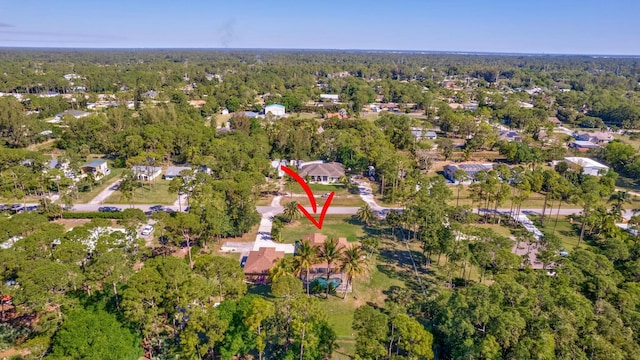 14618 66th St N, Loxahatchee, FL 33470 - birds eye view of property featuring a view of trees
