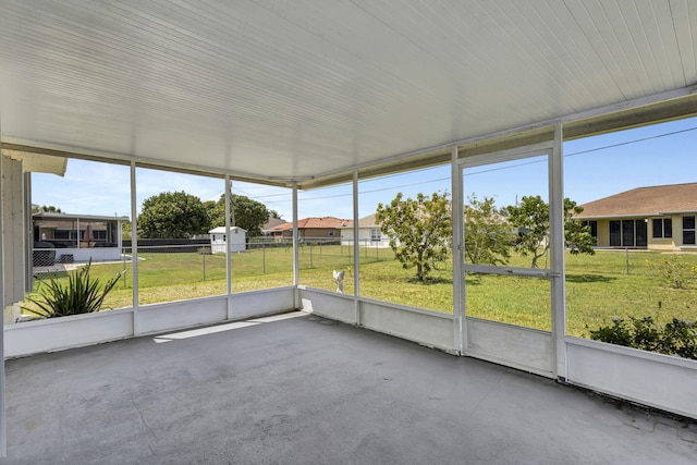 5489 NW Evanston Ave, Port Saint Lucie, FL 34983 - unfurnished sunroom featuring healthy amount of natural light