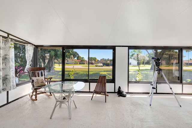 view of sunroom