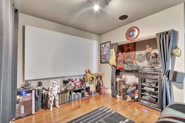 interior space with wood finished floors