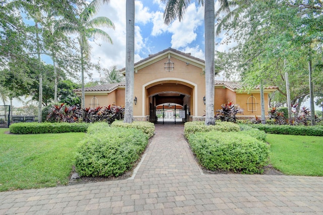 view of property with fence