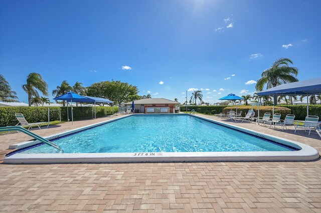 pool featuring a patio