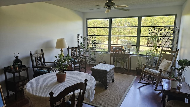 sunroom with plenty of natural light