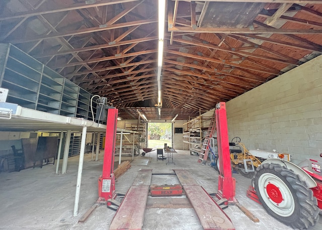 miscellaneous room featuring a garage