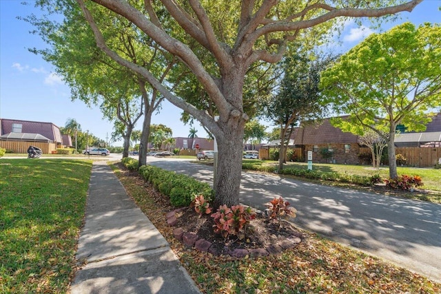 view of street featuring sidewalks