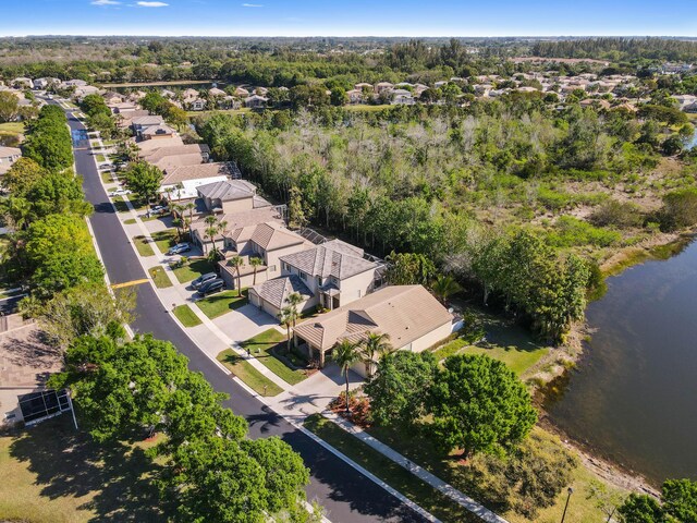 5822 Saddle Trail Ln, Lake Worth, FL 33449 - aerial perspective of suburban area with a large body of water