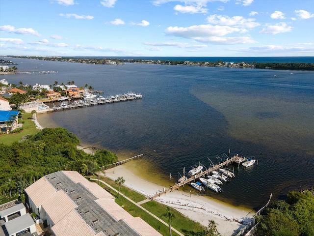 700 NE 20th Ln, Boynton Beach, FL 33435 - drone / aerial view featuring a water view