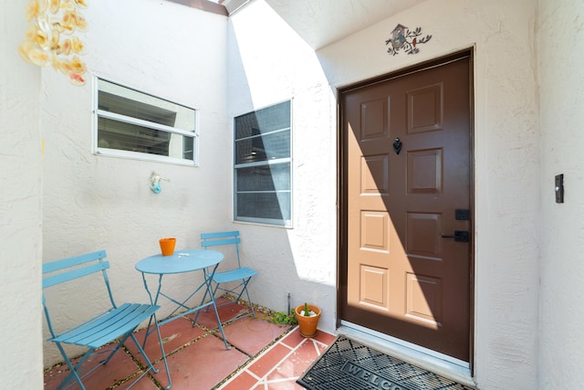 6438 Pointe Pleasant Cir, Delray Beach, FL 33484 - property entrance featuring stucco siding