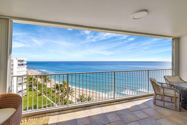 3101 S Ocean Blvd Unit 1002, Highland Beach, FL 33487 - balcony with view of water and beach