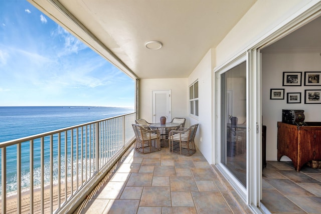 3101 S Ocean Blvd Unit 1002, Highland Beach, FL 33487 - balcony with view of water and beach