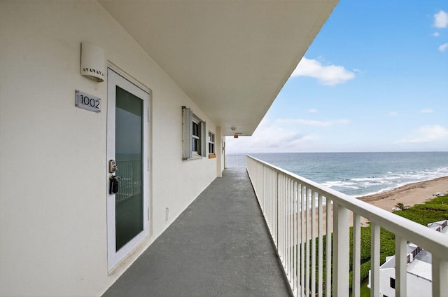 3101 S Ocean Blvd Unit 1002, Highland Beach, FL 33487 - balcony featuring view of water and beach