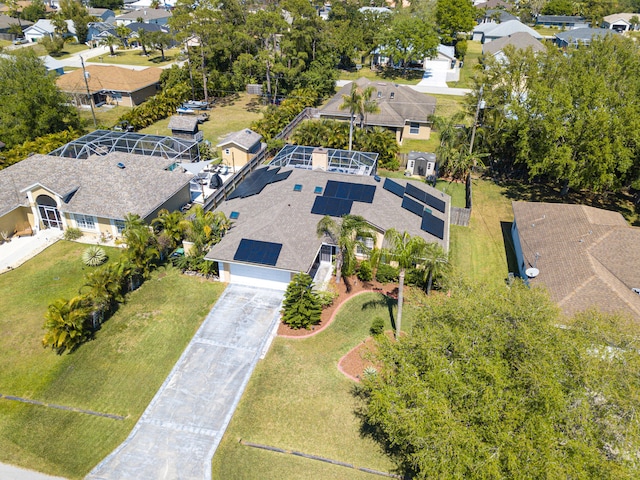 drone / aerial view featuring a residential view