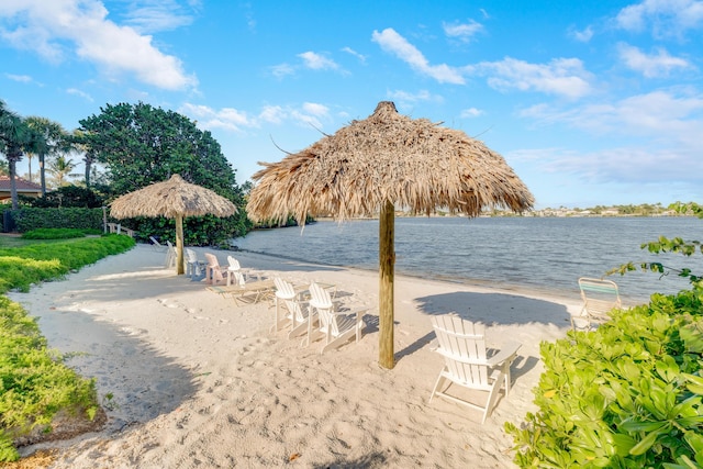 500 Scotia Dr Unit 106, Hypoluxo, FL 33462 - water view featuring a beach view