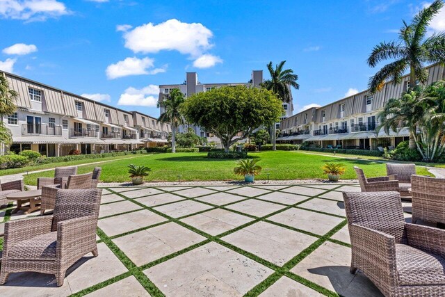 2000 S Ocean Blvd Unit 301, Delray Beach, FL 33483 - view of patio / terrace featuring a residential view and outdoor dining space