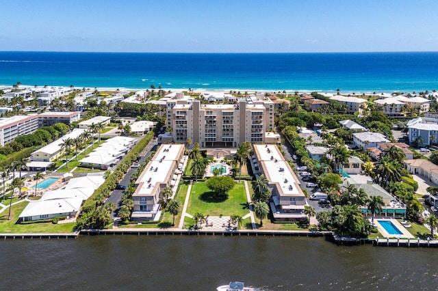 2000 S Ocean Blvd Unit 301, Delray Beach, FL 33483 - bird's eye view with a water view