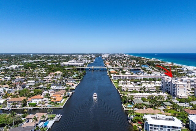 2000 S Ocean Blvd Unit 301, Delray Beach, FL 33483 - bird's eye view with a water view