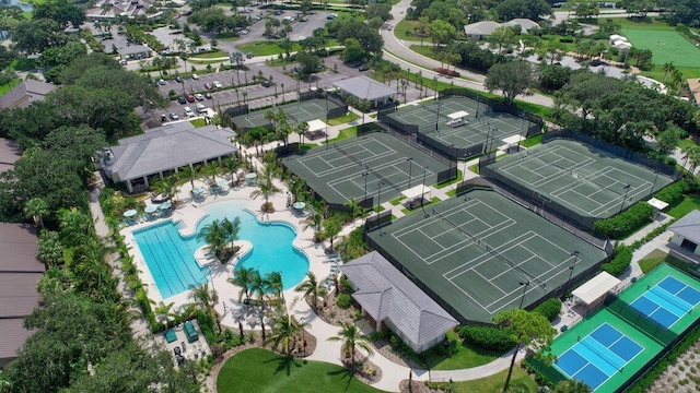 bird's eye view featuring a residential view