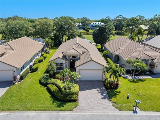 birds eye view of property featuring a residential view