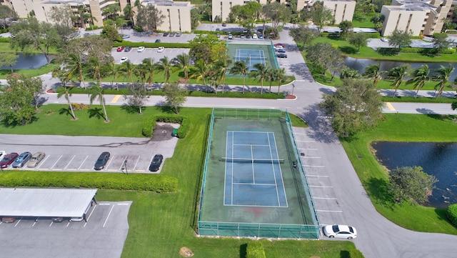 5801 Camino Del Sol Unit 102, Boca Raton, FL 33433 - bird's eye view with a water view