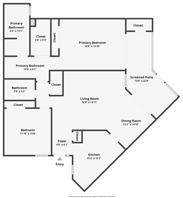 5801 Camino Del Sol Unit 102, Boca Raton, FL 33433 - floor plan