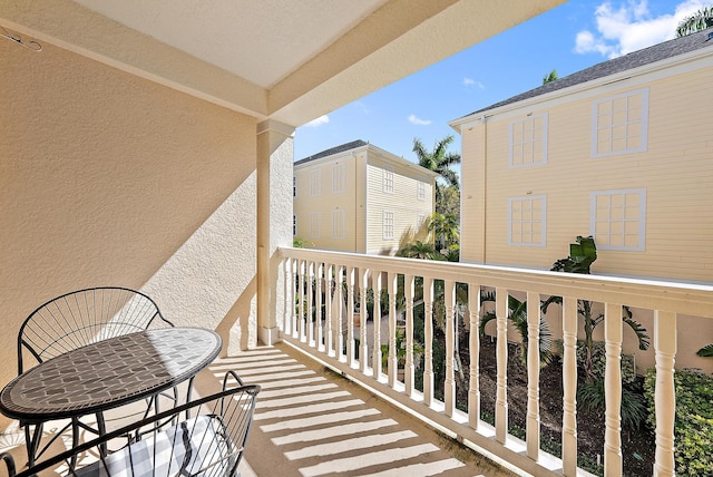 view of balcony